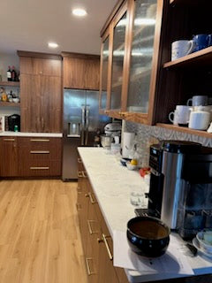 Custom Walnut Frameless Kitchen