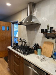 Custom Walnut Frameless Kitchen