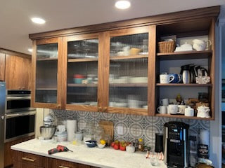 Custom Walnut Frameless Kitchen