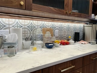 Custom Walnut Frameless Kitchen