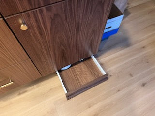 Custom Walnut Frameless Kitchen